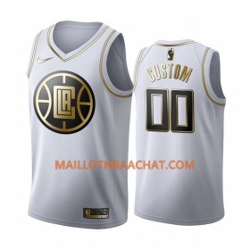 Maillot NBA Los Angeles Clippers Personnalisable Nike 2019-20 Blanc Golden Edition Swingman - Homme